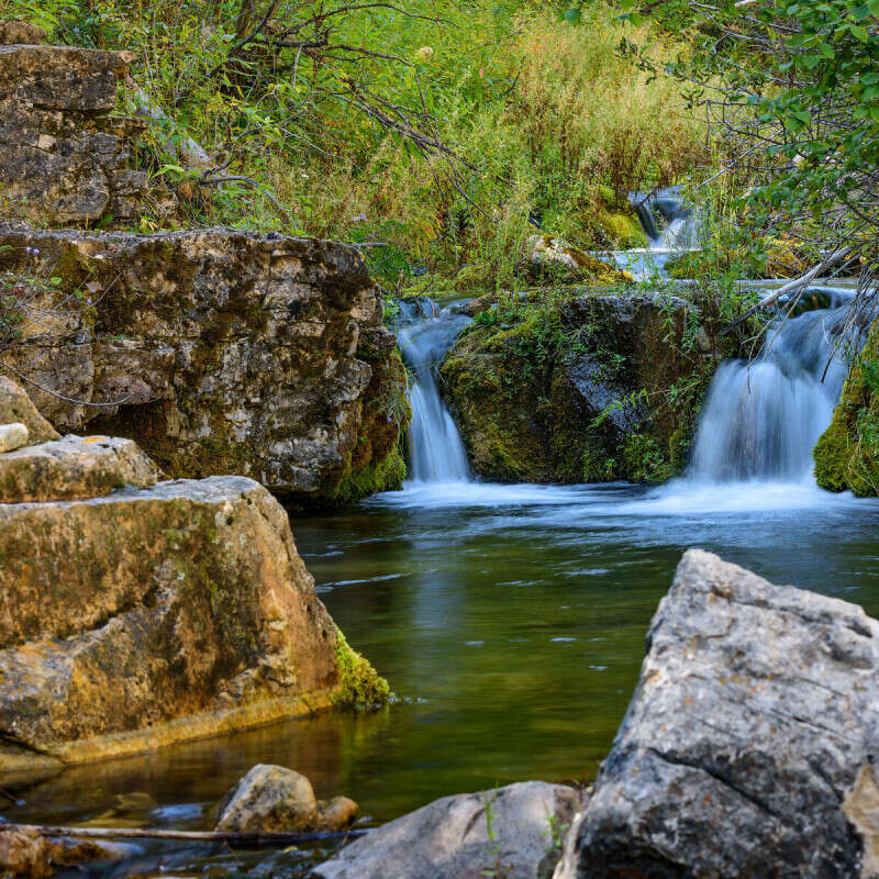 Roughlock Falls in Summer 