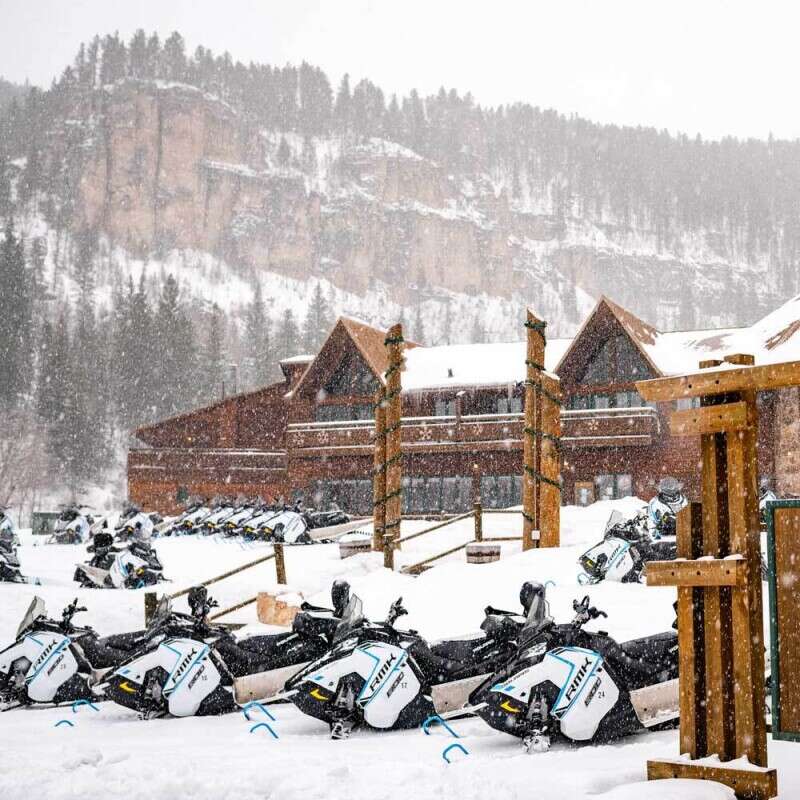 Spearfish Canyon Rental Center rents new Polaris Snowmobiles