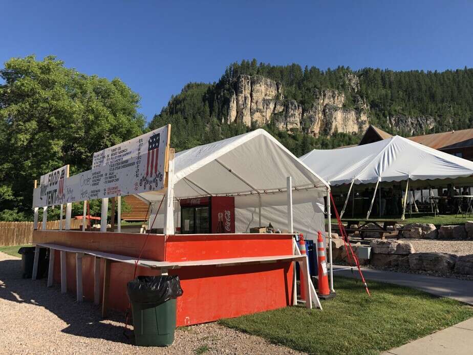 Spearfish Canyon Lodge Rally Food Tents 