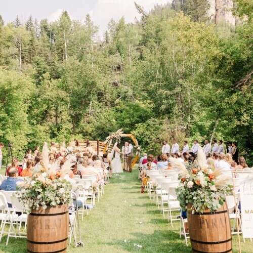 Spearfish Canyon Lodge Outdoor Wedding 