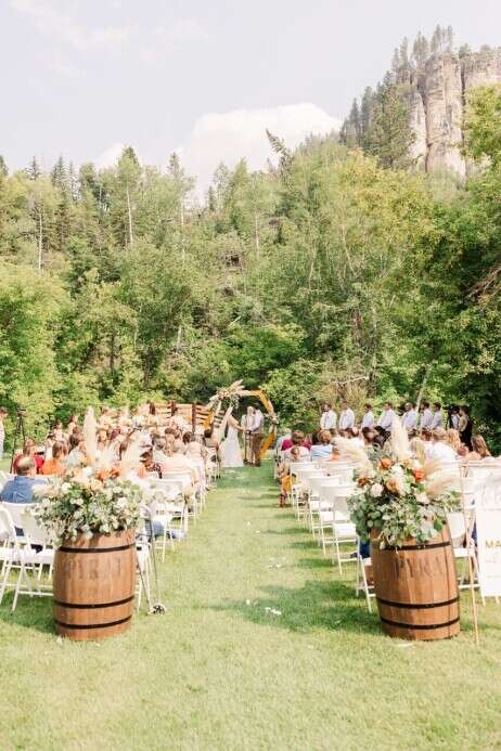 Spearfish Canyon Lodge Outdoor Wedding 