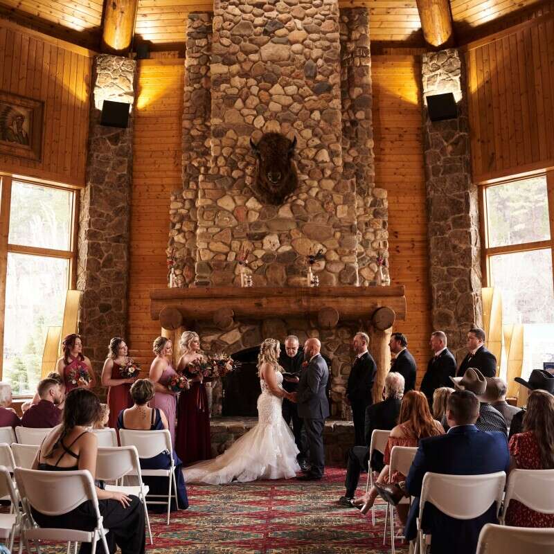 Spearfish Canyon Lodge Great Room Indoor Ceremony